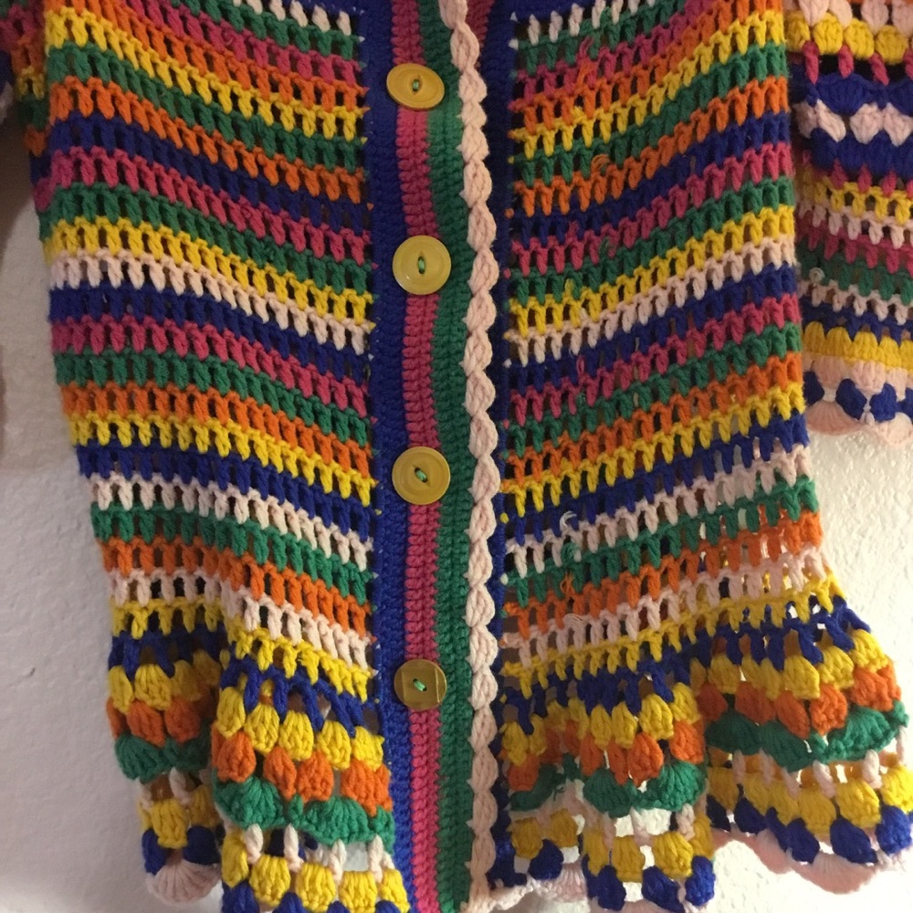 FARM Rio Multi Stitches Crochet Long Sleeve Blouse - Picture 4 of 9